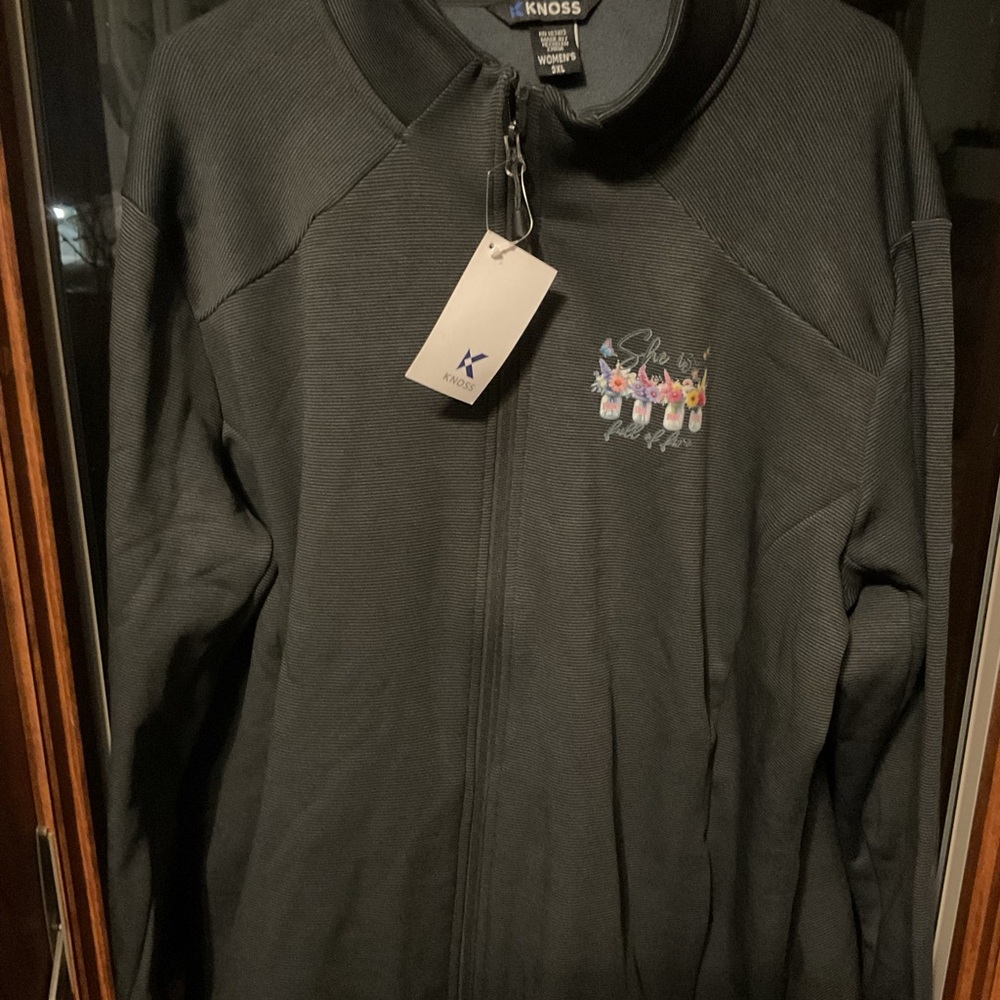 Knoss Black Full-Zip Jacket